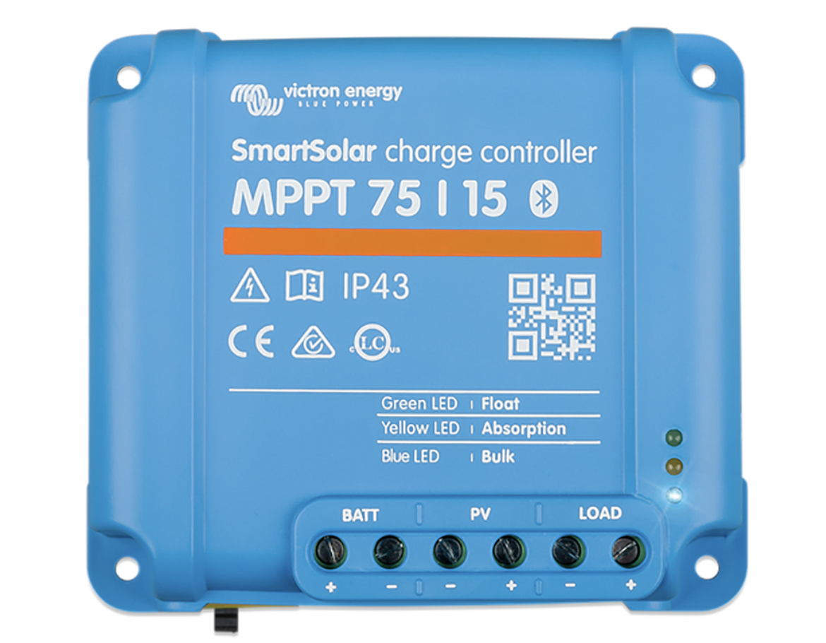 Picture of VICTRON 15A 12/24V SMARTSOLAR CHARGE CONTROLLER MPPT 75/15R W/ BLUETOOTH (SCC075015060R)